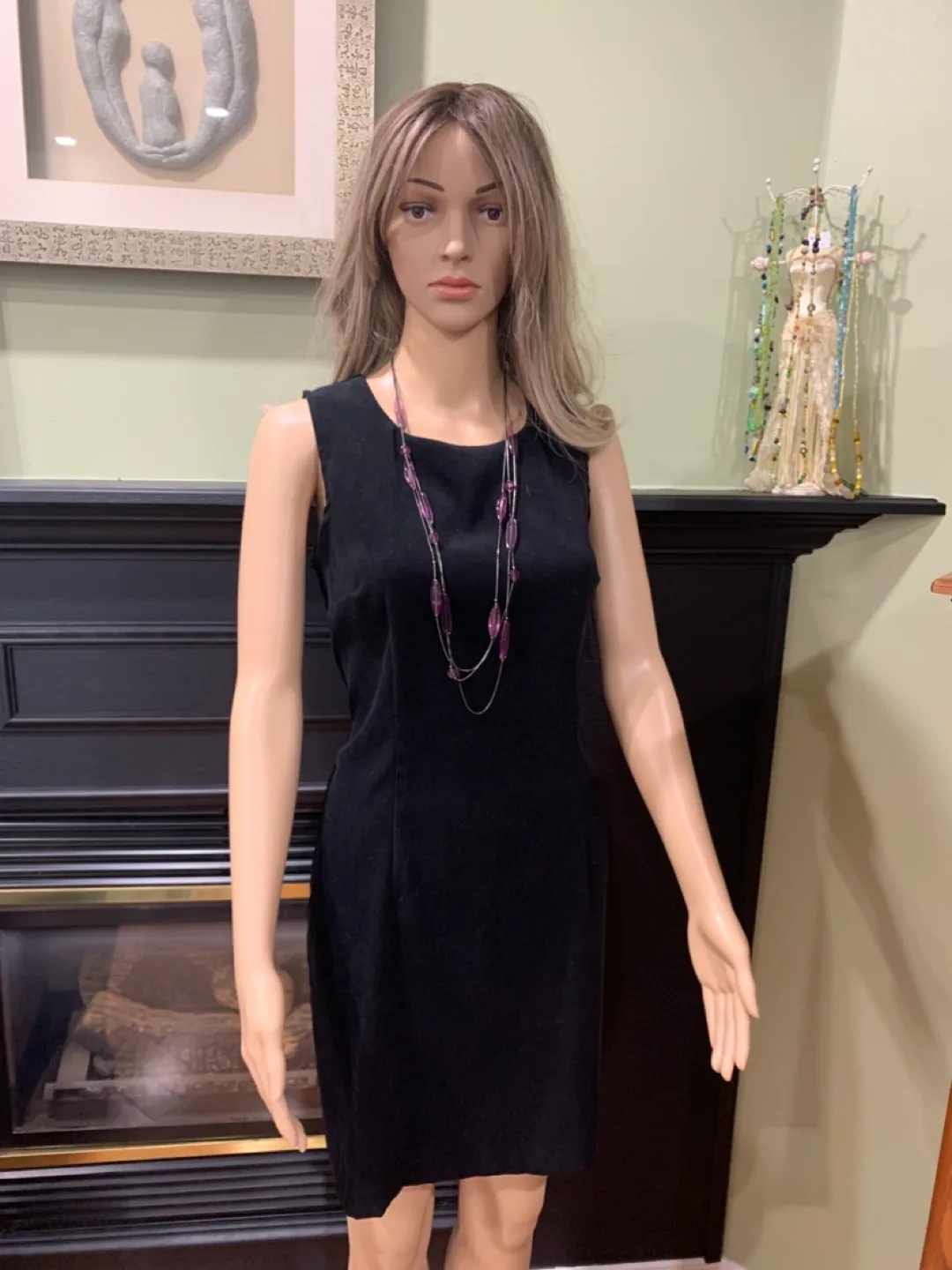 Black Sleeveless Sheath Dress image indicator(2)