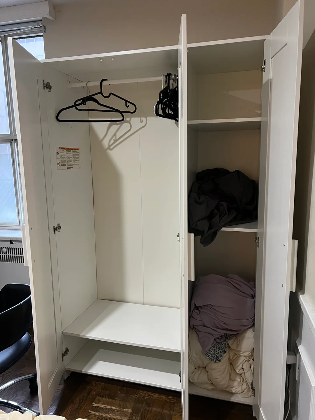 IKEA Pax White Wardrobe Closet thumbnail
