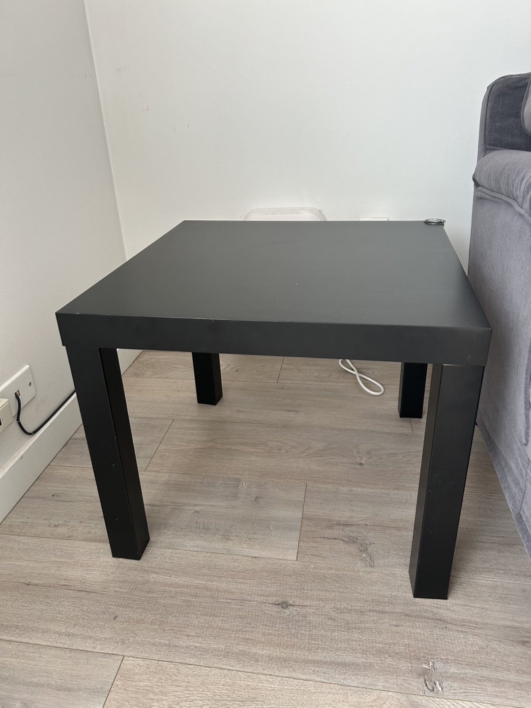 Black Square End Table