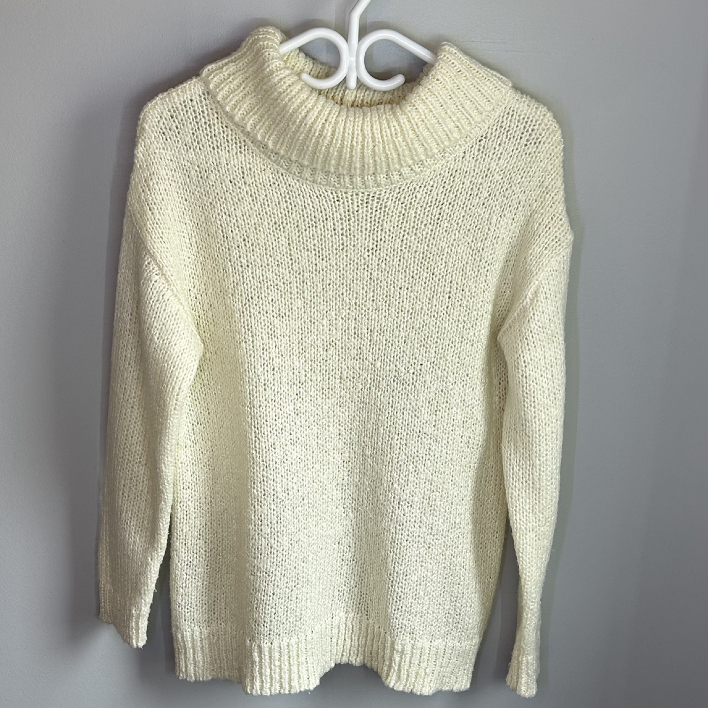MyStyle Knit Cowl Neck Oversized Long Sleeve Sweater Womens Sz L
