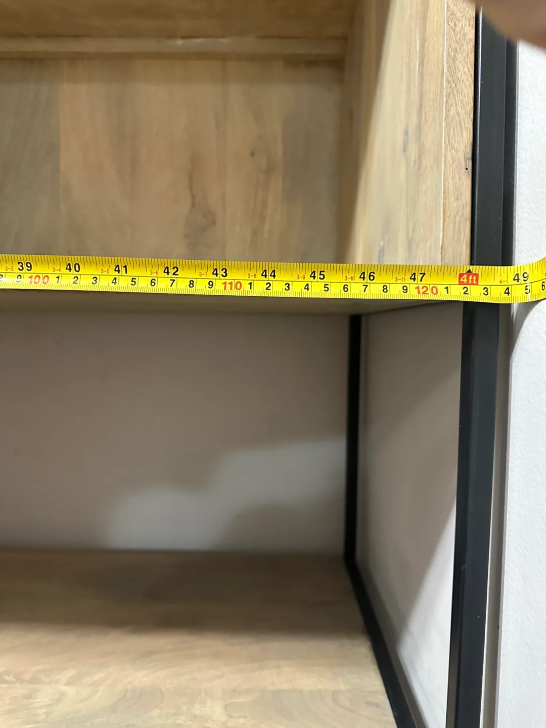 Wooden Shelving Unit with Cabinet image indicator(6)