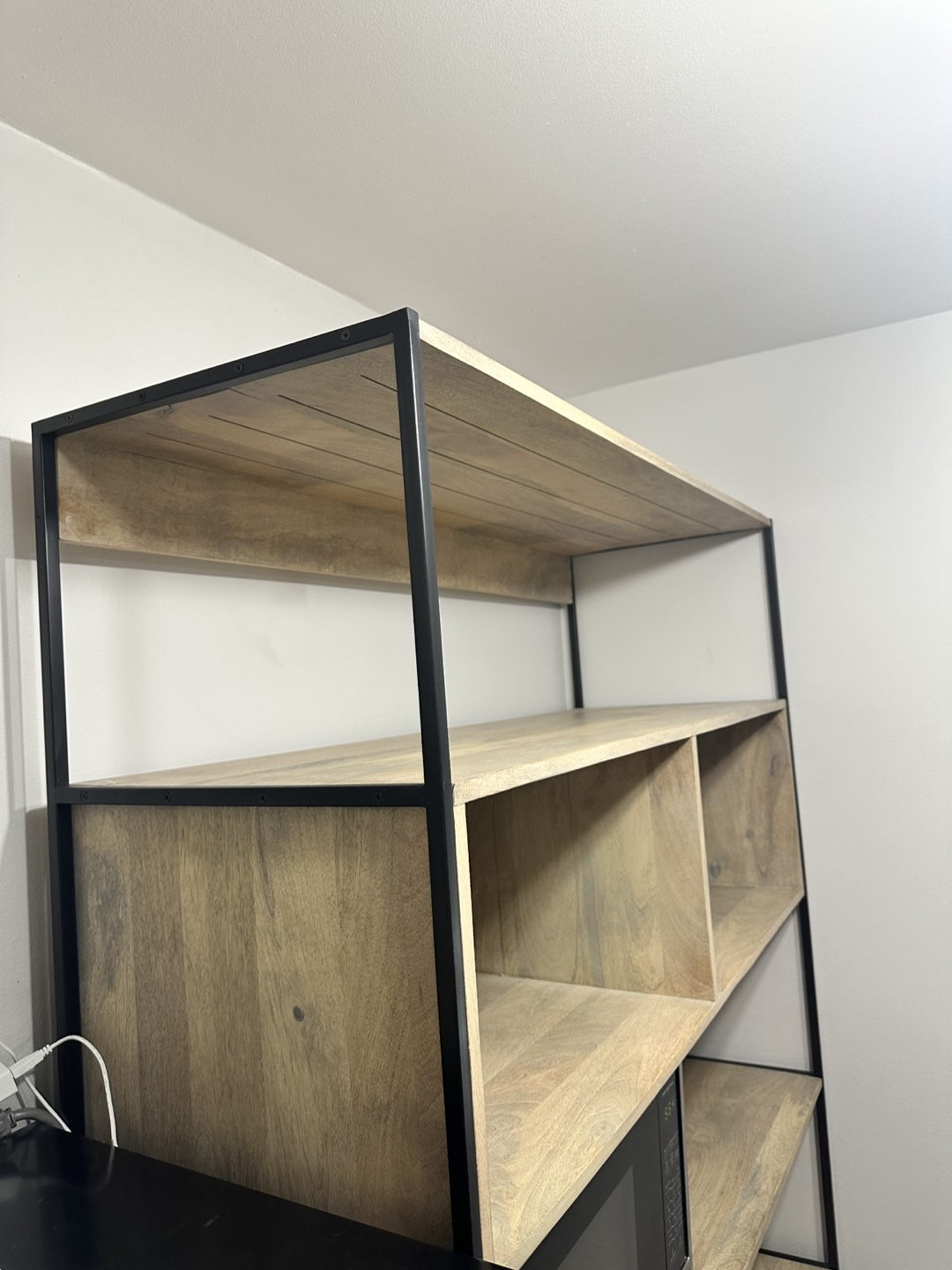Wooden Shelving Unit with Cabinet - photo 4