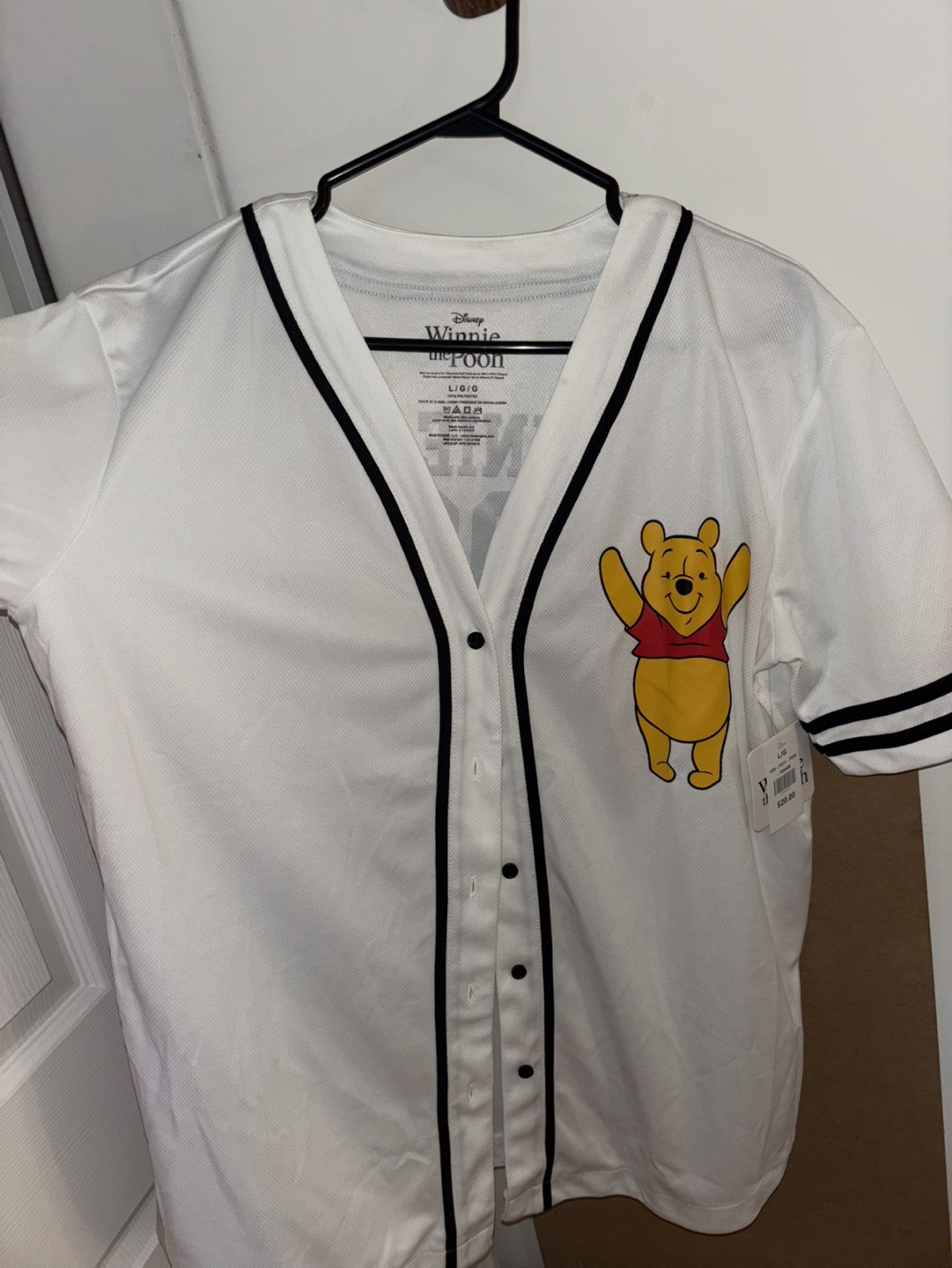 Winnie the Pooh Baseball Jersey- Large - photo 2