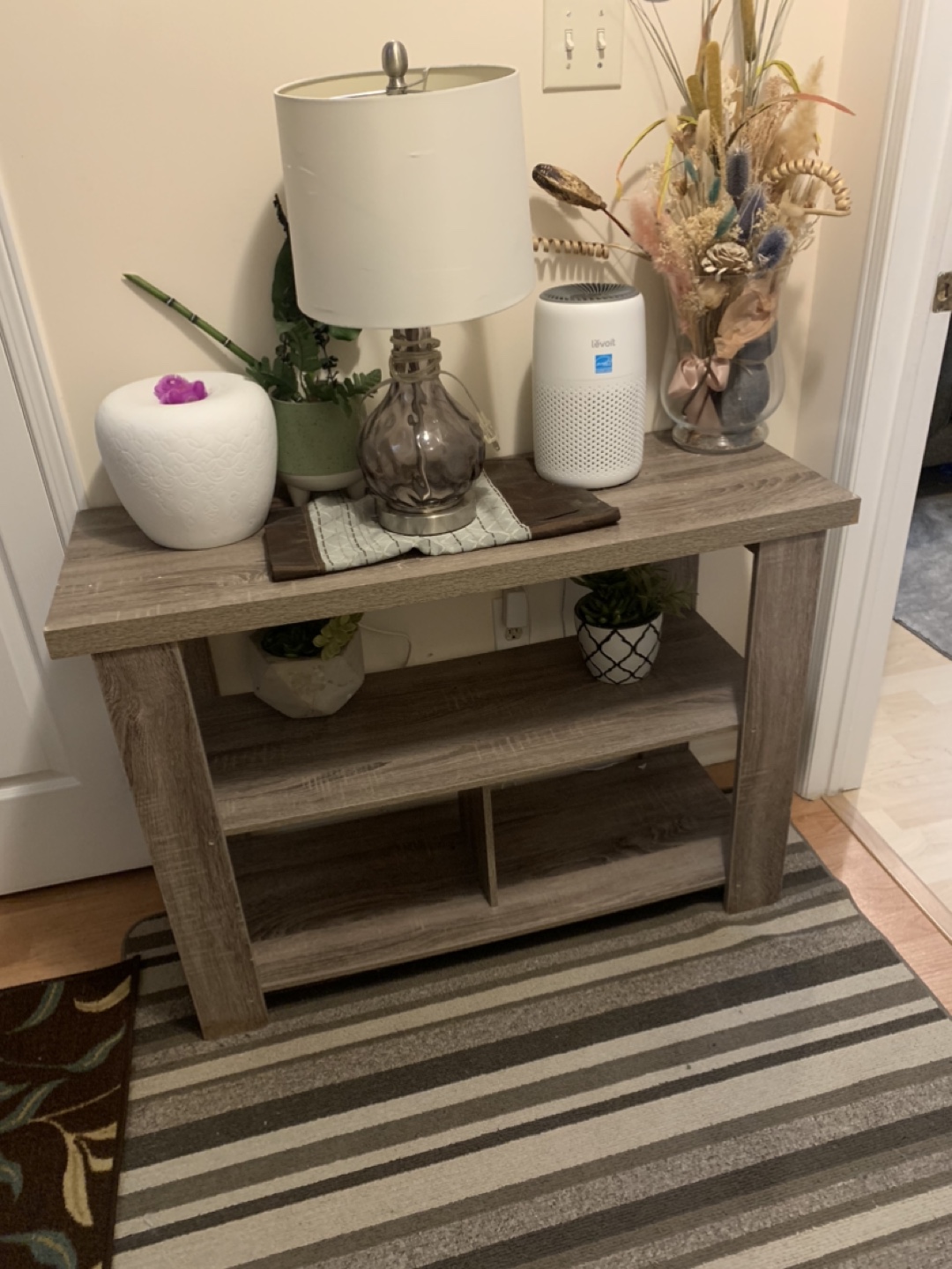 Grey Wood Console Table
