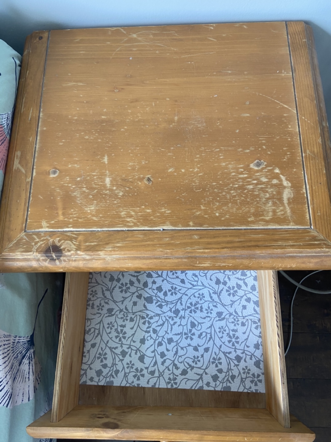 Wooden Two-Drawer Nightstand - photo 4