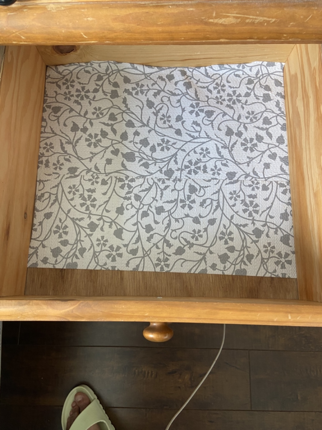 Wooden Two-Drawer Nightstand - photo 2