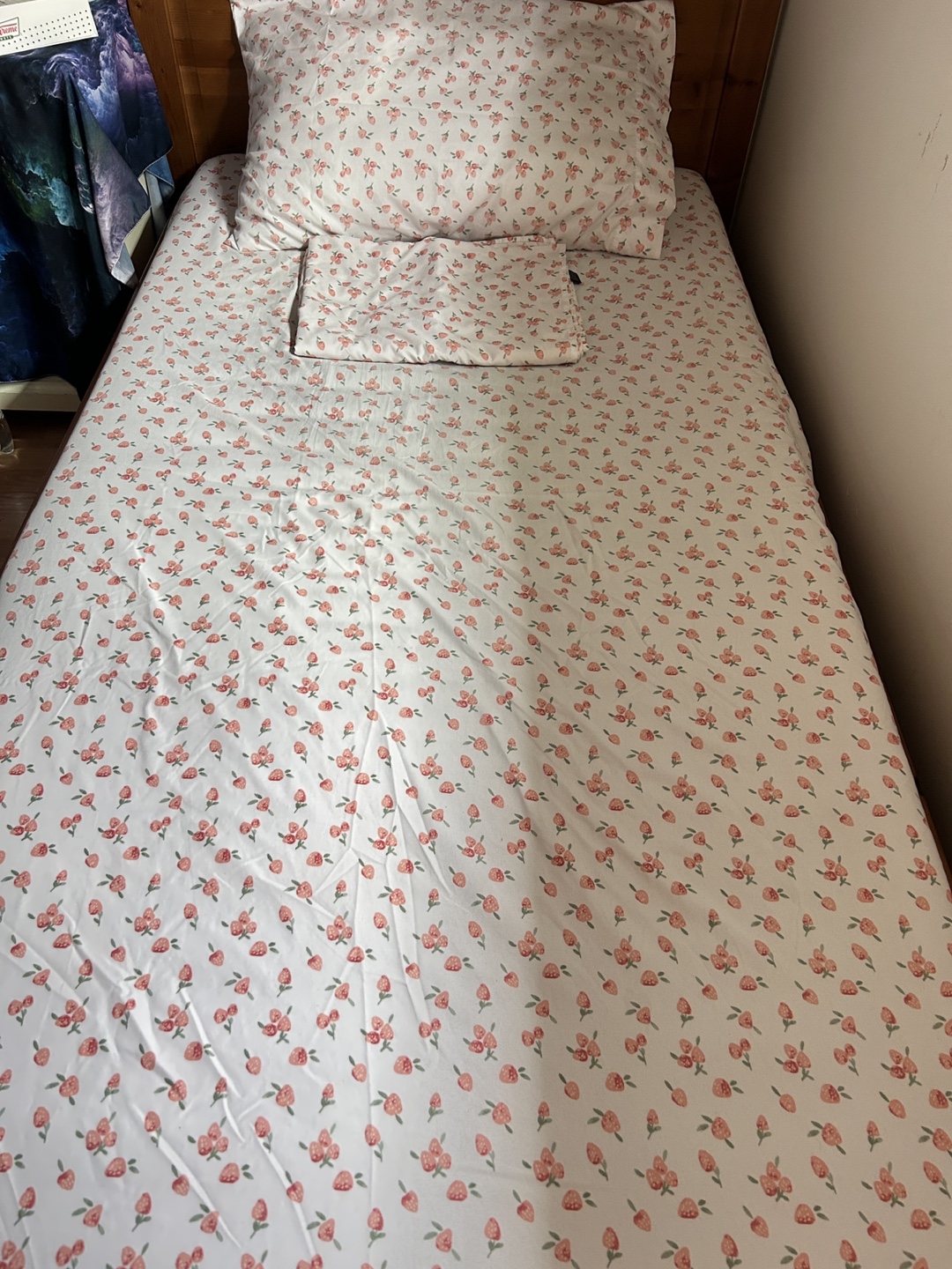 Twin Strawberry Sheet Set