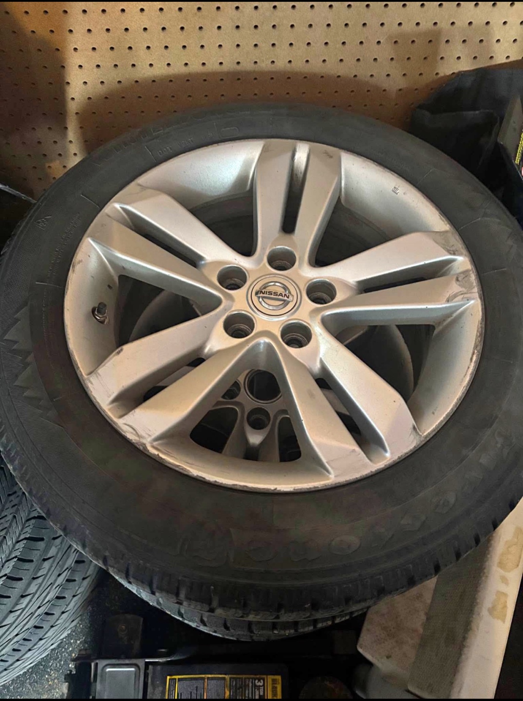 Nissan OEM 17" Alloy Wheels and Tires