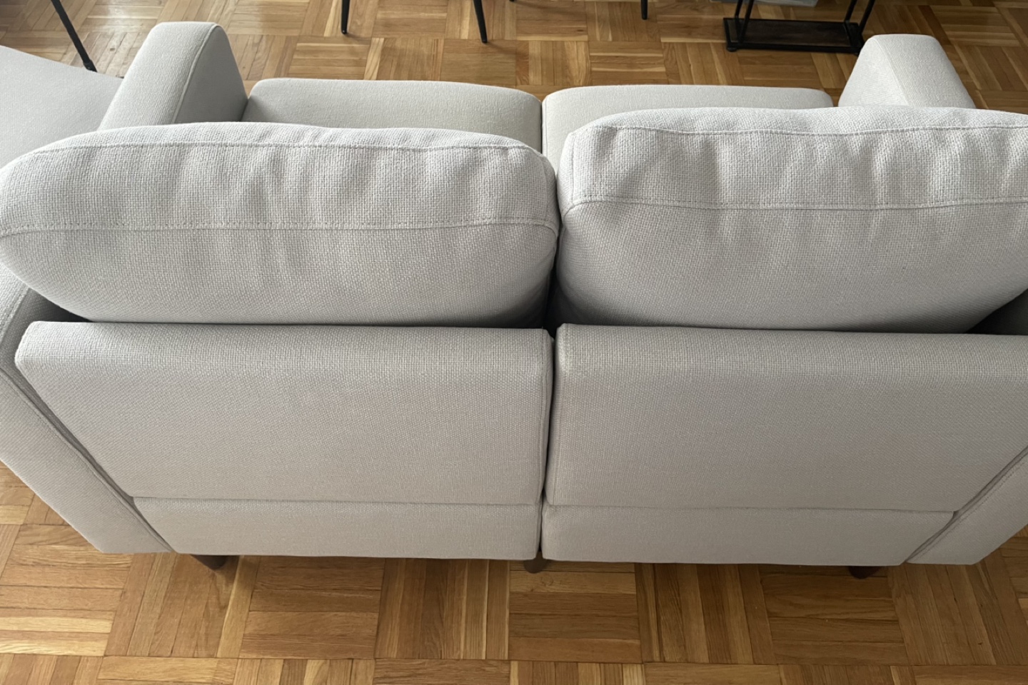 THE COZEY - 2-SEATER WITH OTTOMAN IN SAND - photo 5