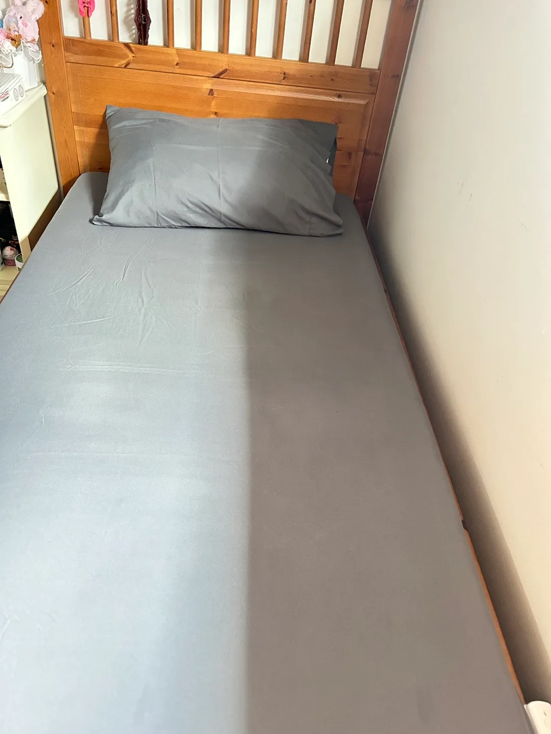 Twin Grey Fitted Sheet thumbnail