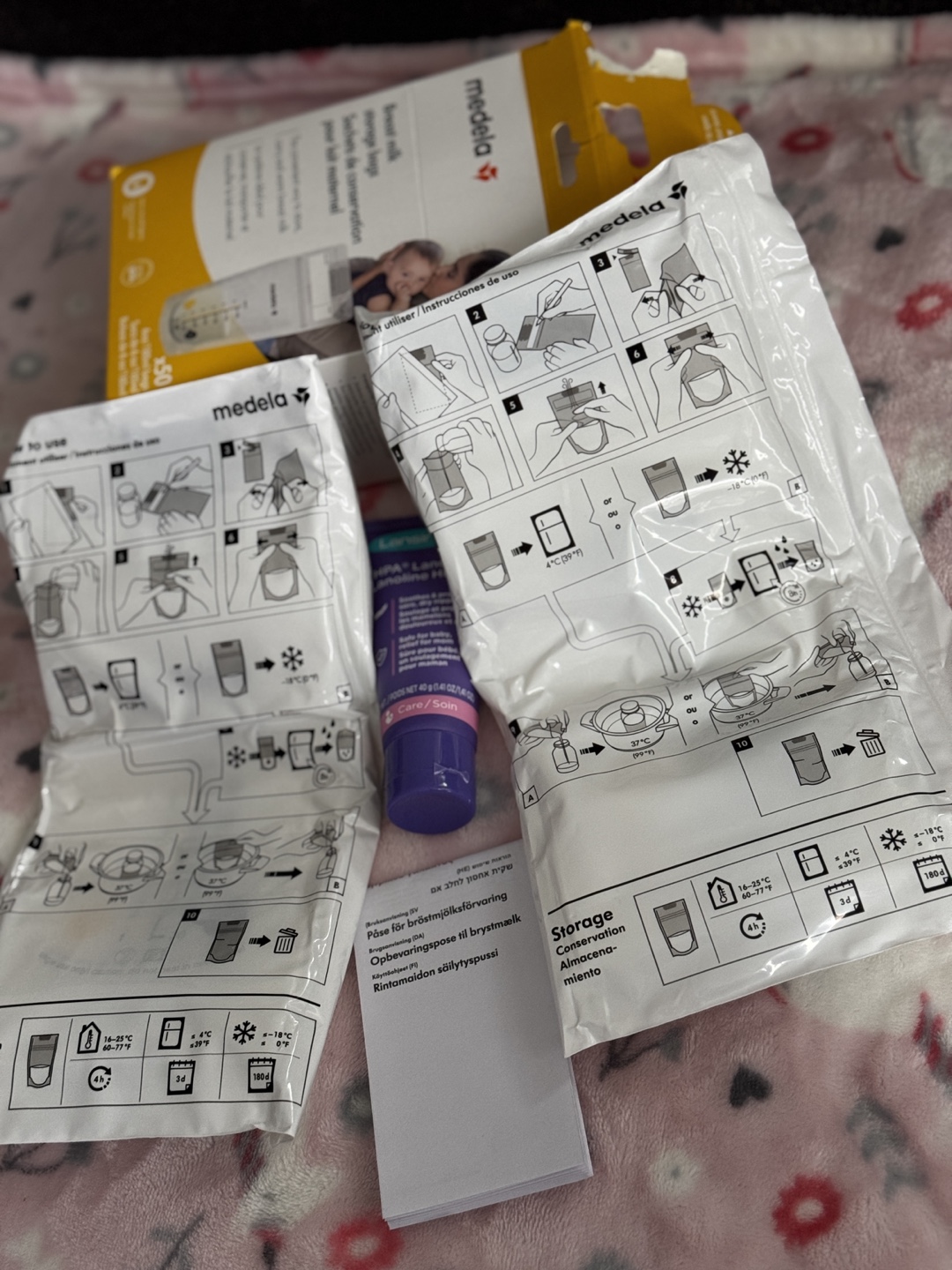 Medela Breast Milk Storage Bags and Lansinoh Lanolin - photo 2