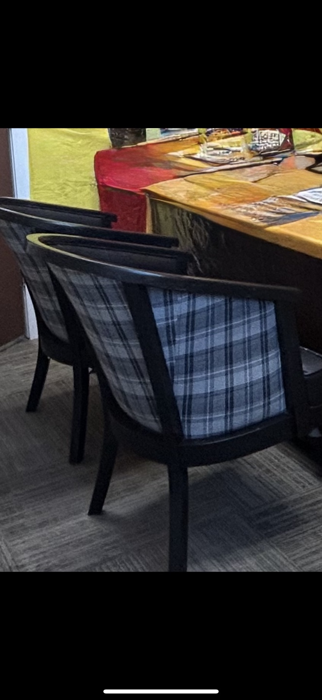 Pair of Upholstered Dining Chairs