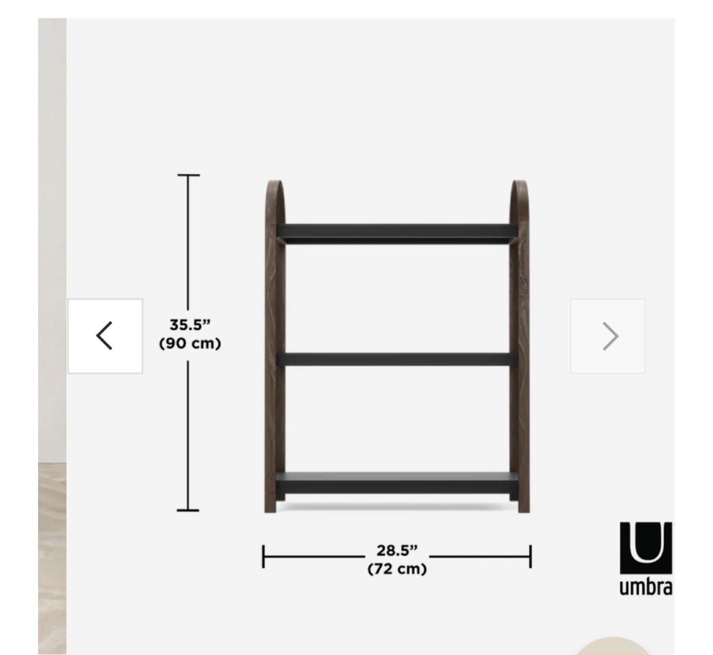 Umbra Bellwood 3-Tier Shelf - Gently Used - photo 4