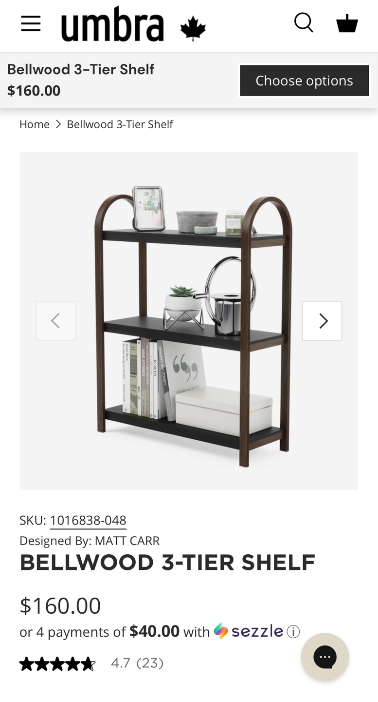 Umbra Bellwood 3-Tier Shelf - Gently Used
