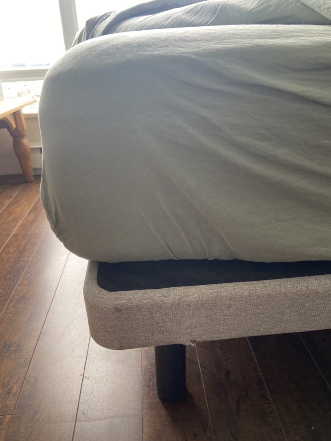 Full Size Bed Frame with Legs and Mattress - photo 2