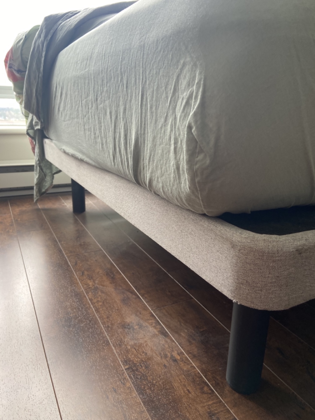 Full Size Bed Frame with Legs and Mattress - photo 4