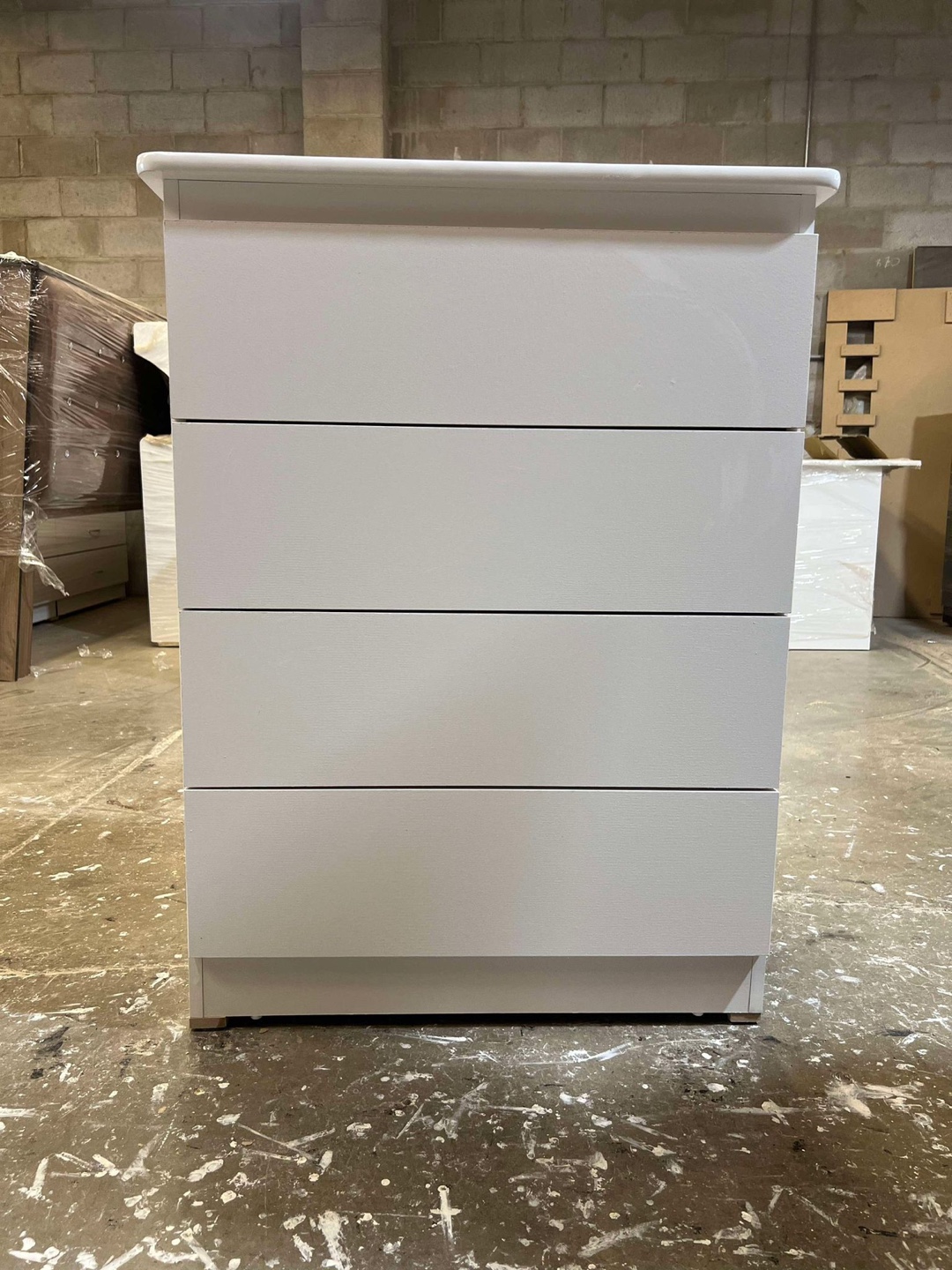 White Four-Drawer Dresser - photo 2