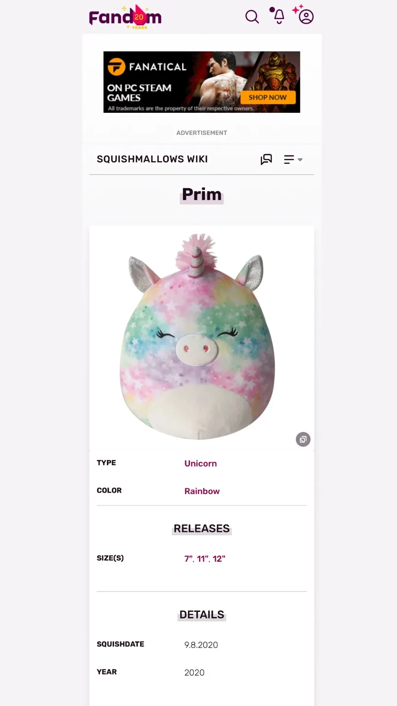 💚 Squishmallow 11” Rainbow Unicorn Prim image indicator(5)