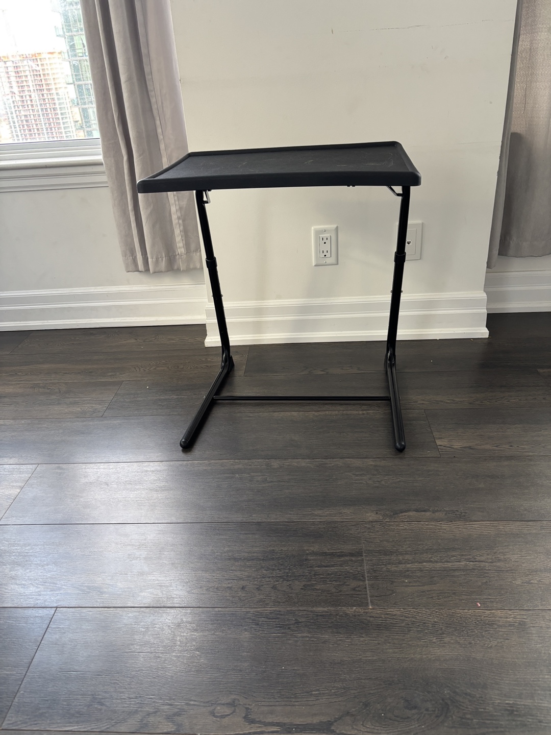 Black Foldable Table - Perfect for Small Spaces!