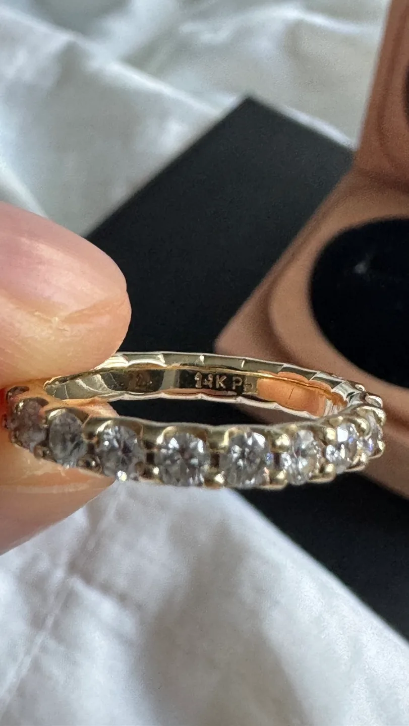 14K Gold Diamond Eternity Band