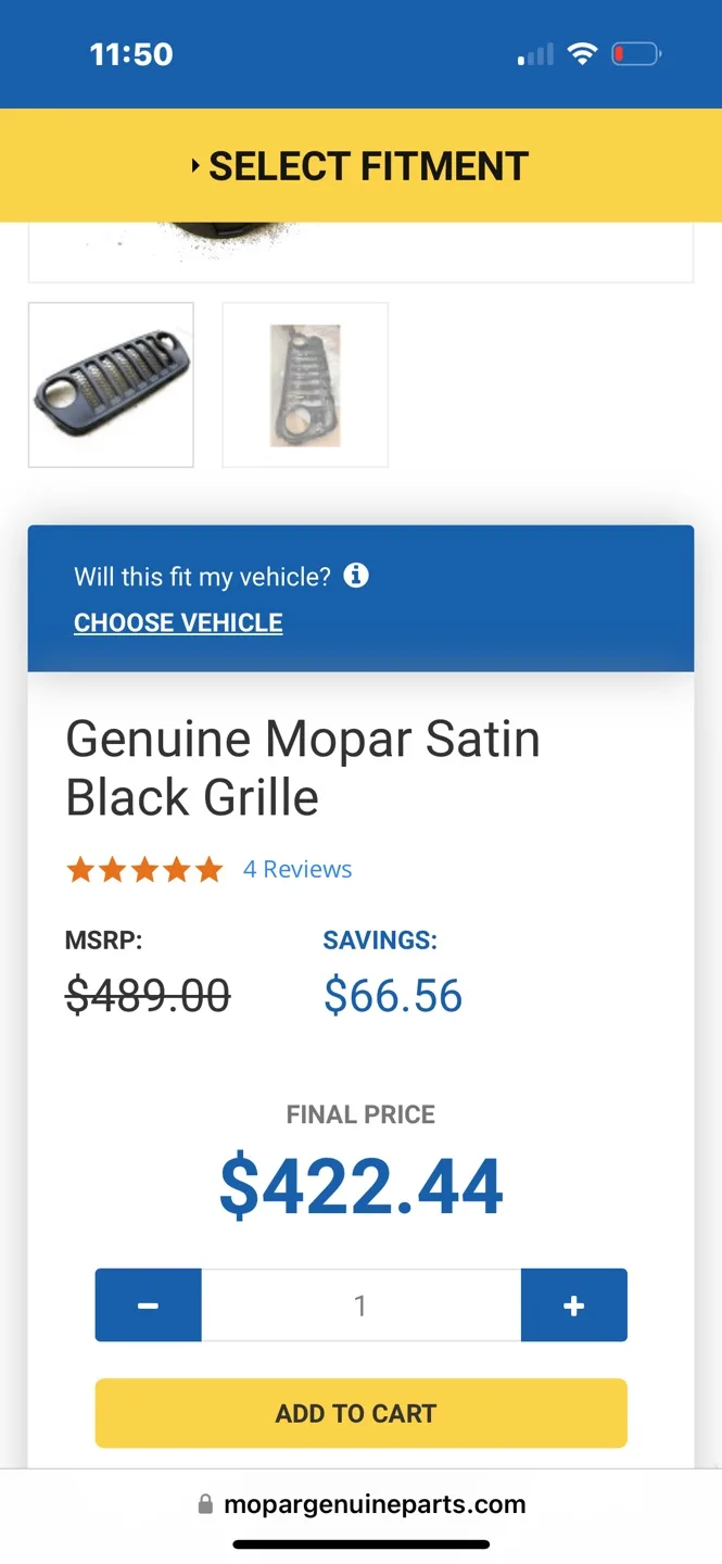 Jeep Wrangler JL 2018-2022 Front Grille Assembly - Bright White image indicator(8)