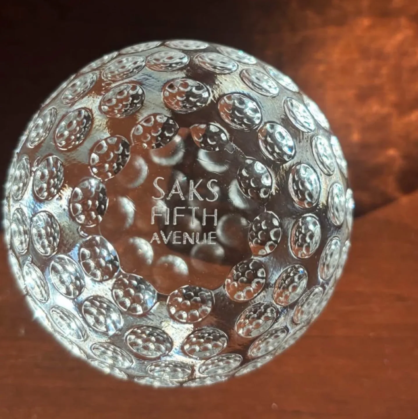 Glass Golf Ball Paperweight & Pair of Mini Golf Shoes image indicator(3)