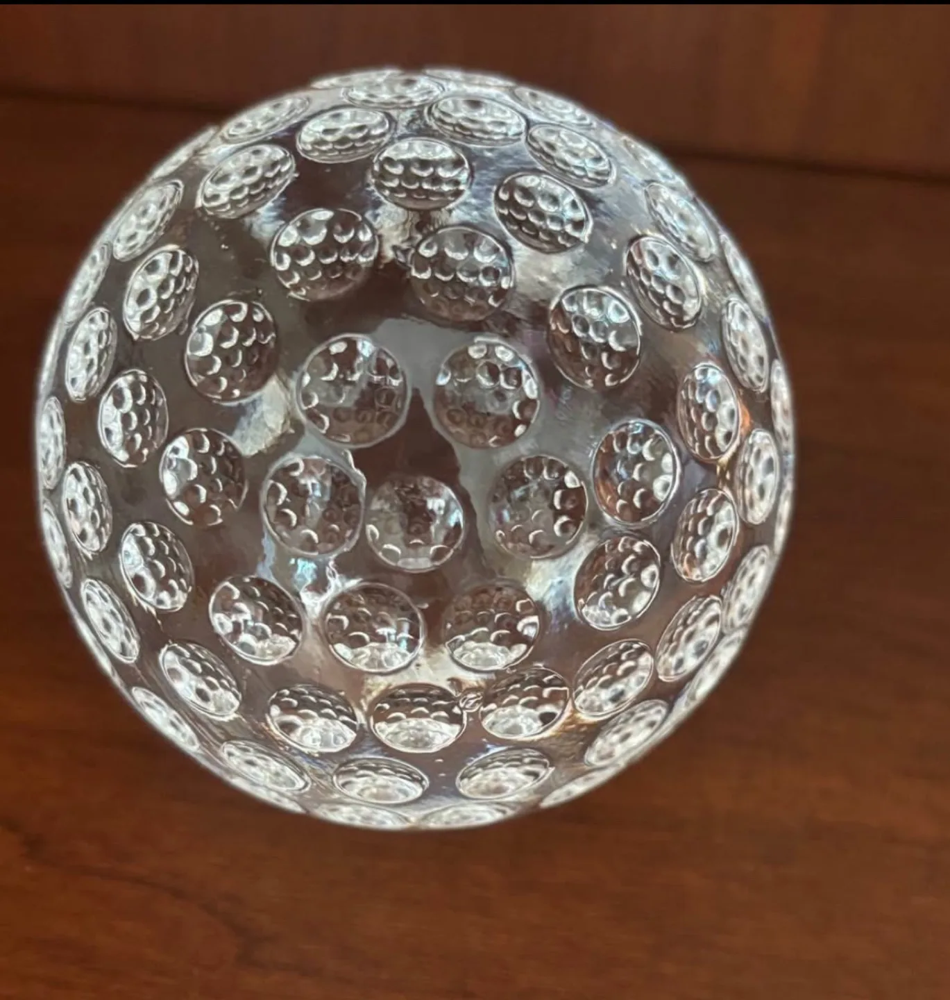 Glass Golf Ball Paperweight & Pair of Mini Golf Shoes image indicator(2)