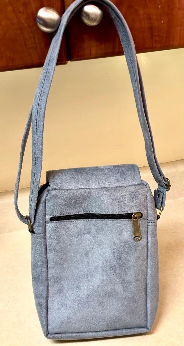 RASTI Blue Suede Bag image indicator(2)