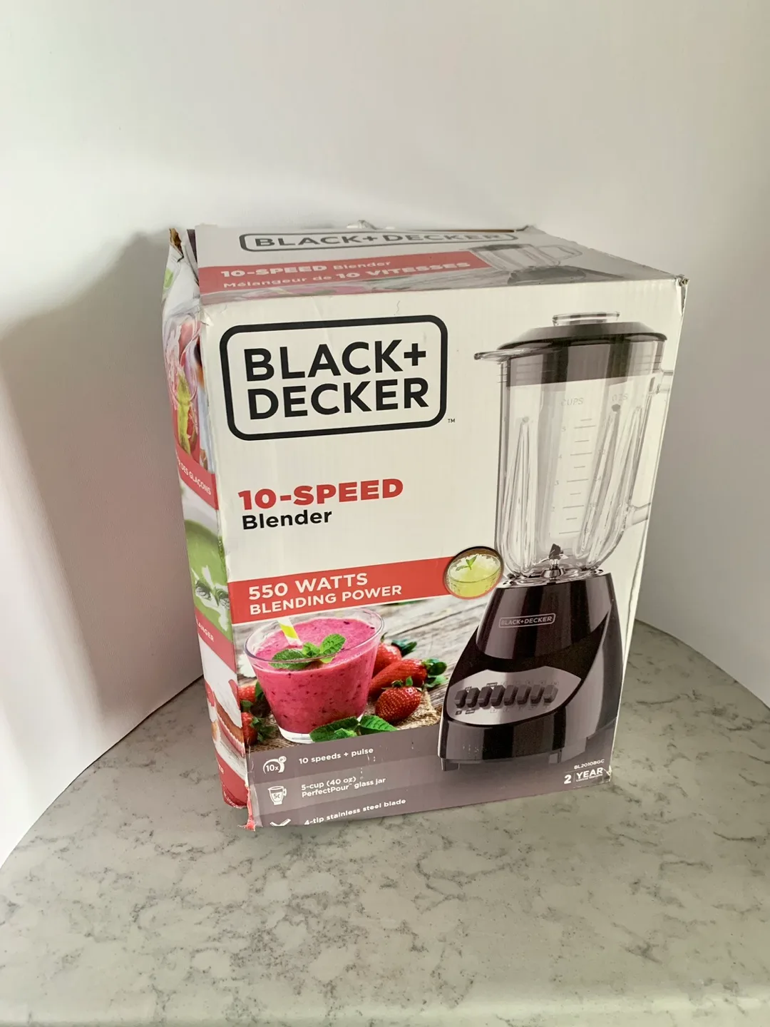 Black & Decker 10 Speed 5 Cup Countertop Blender 550W BL2010BG 💚 image indicator(7)