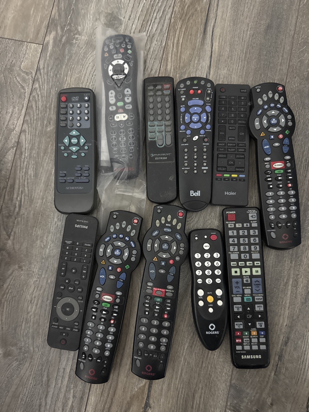 Bulk Lot of 12 Remote Controls