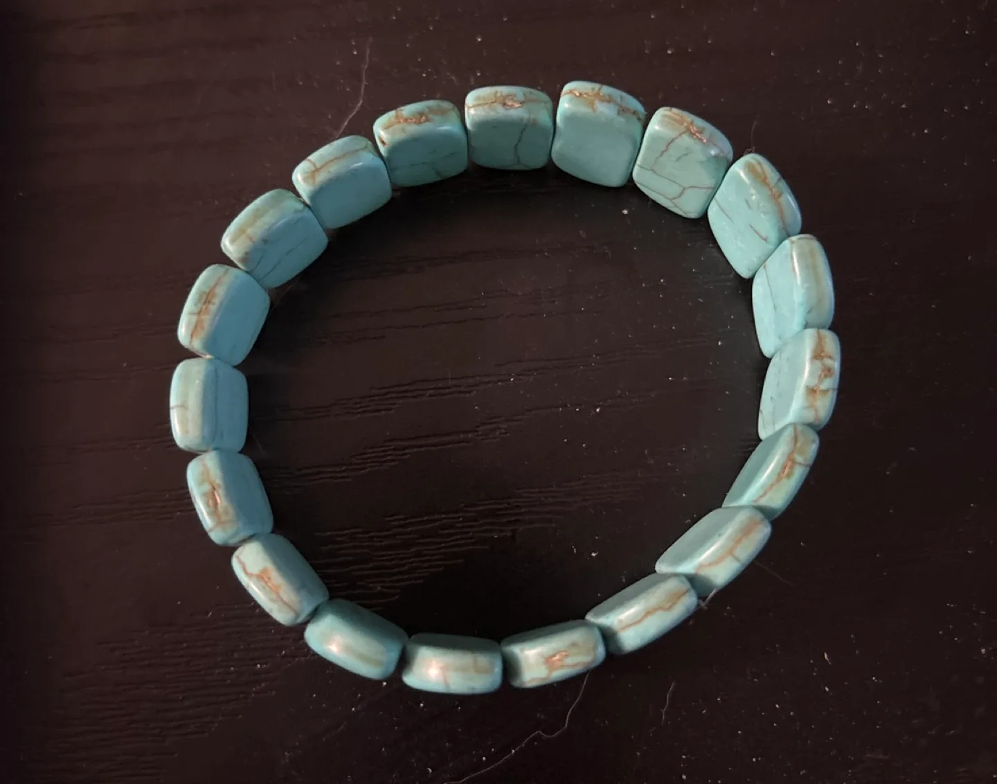 Turquoise Beaded Stretch Bracelet image indicator(2)