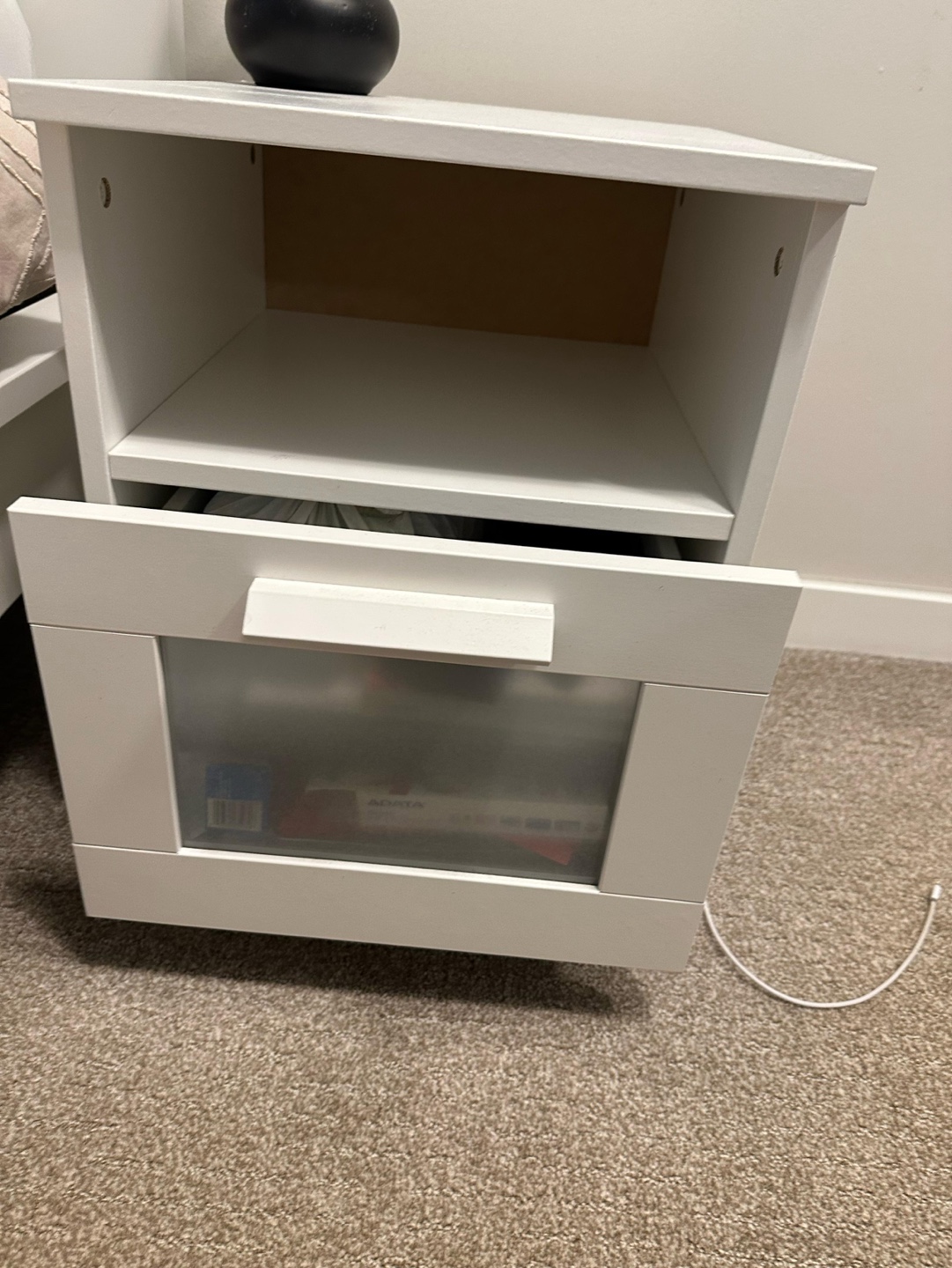 Night stand/Bed side table and lamp
