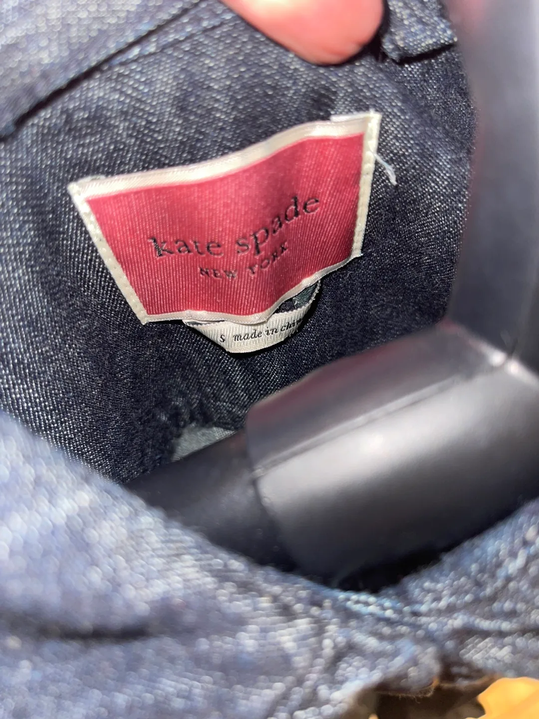 Kate Spade Long Sleeve Ruffle Dark Blue Denim Shirtdress S/M image indicator(9)