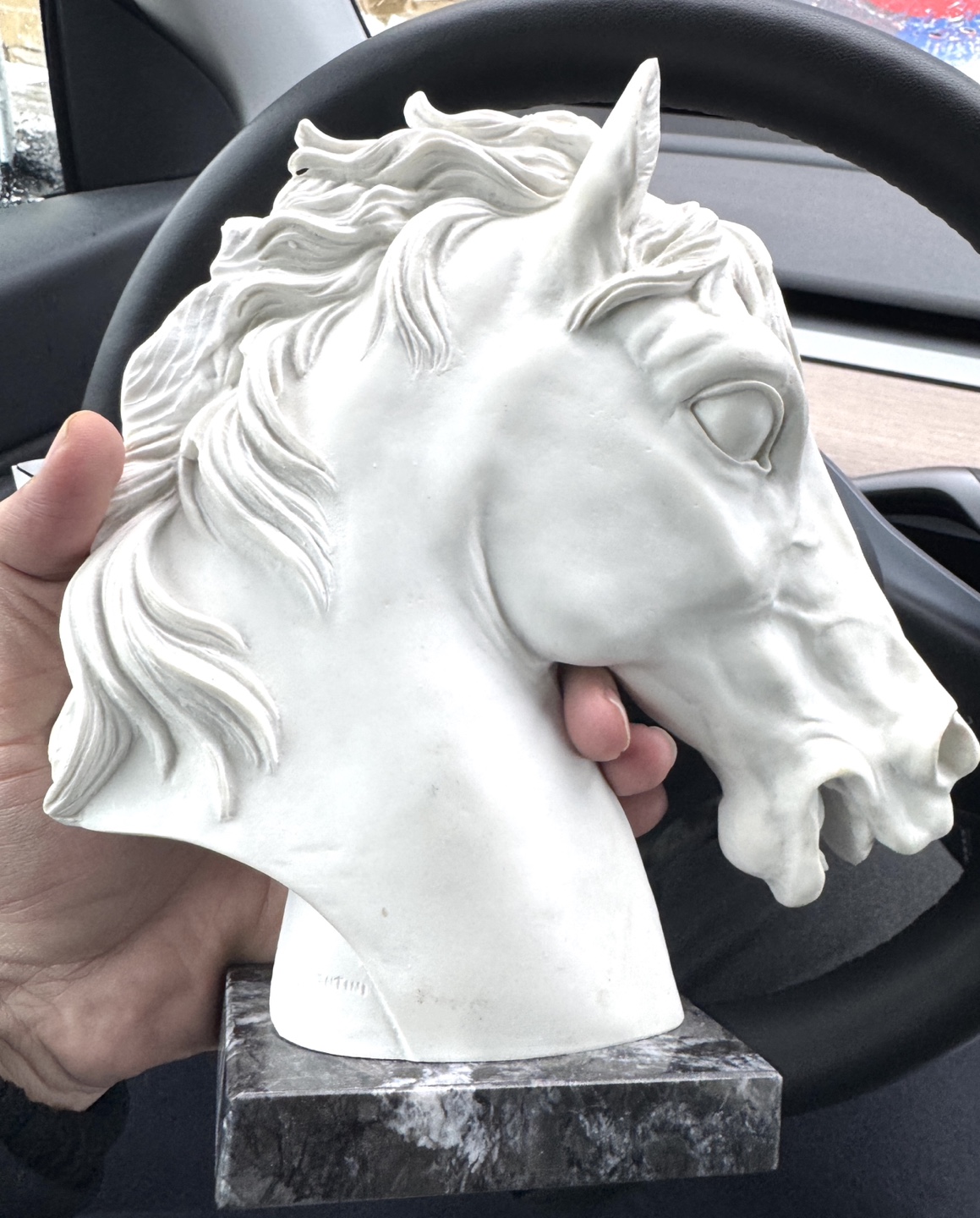Sculptor A. Santini Horse Head Statue (made in Italy) - photo 3