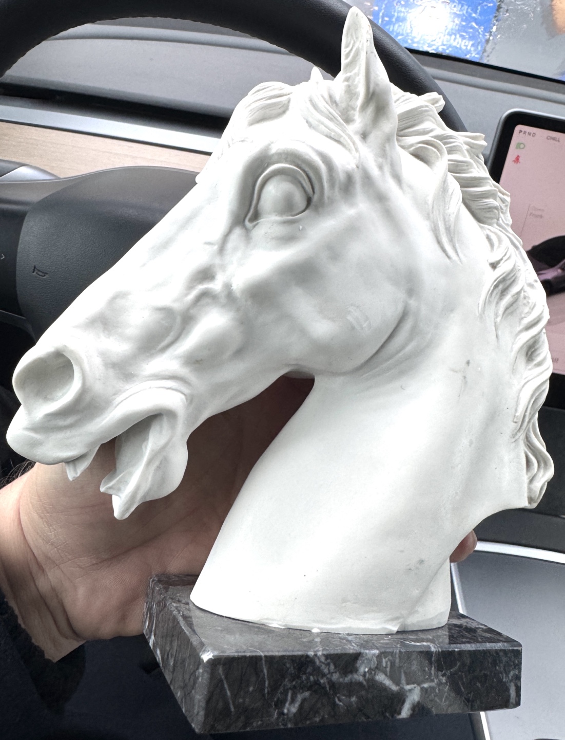 Sculptor A. Santini Horse Head Statue (made in Italy)
