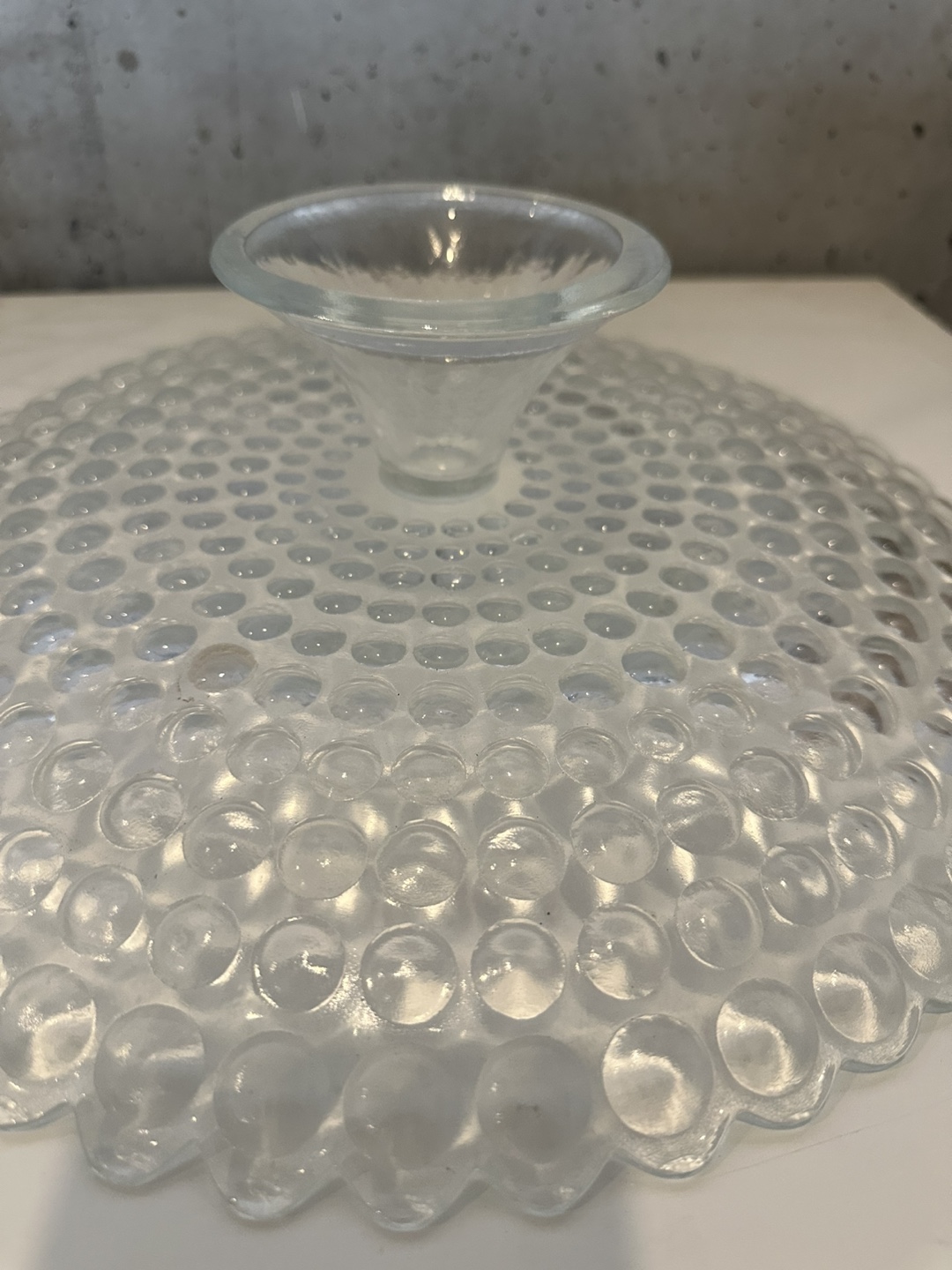 Vintage Glass Cake Stand - photo 3