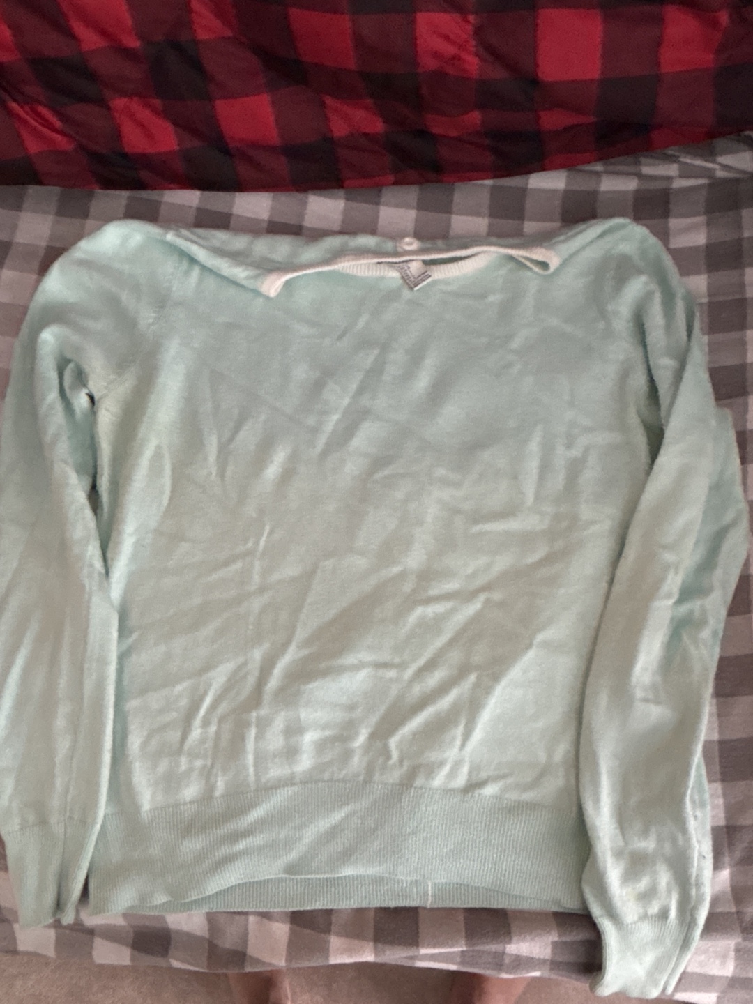 Forever 21 Mint Green Button-Up Cardigan Sweater - Size L