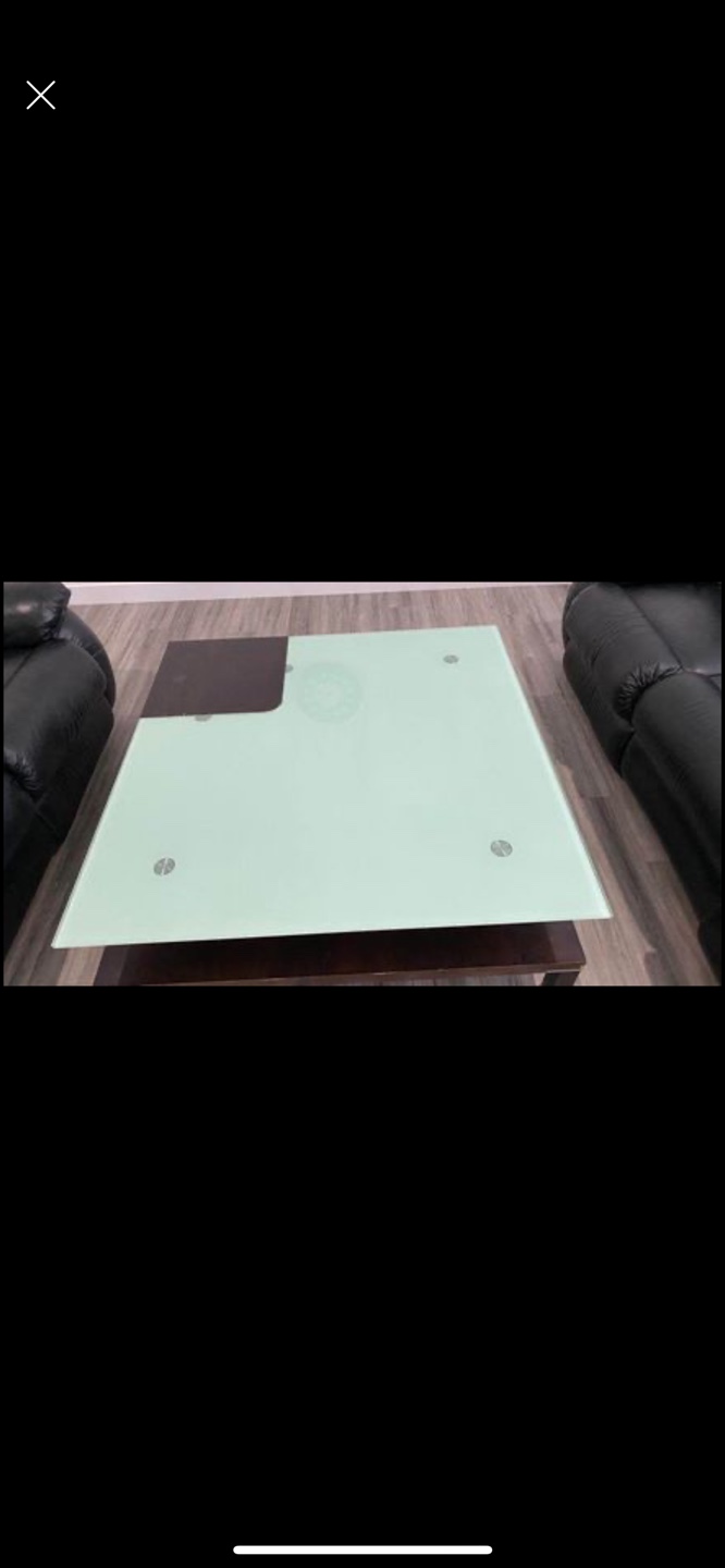 Modern Glass-Top Coffee Table - photo 3