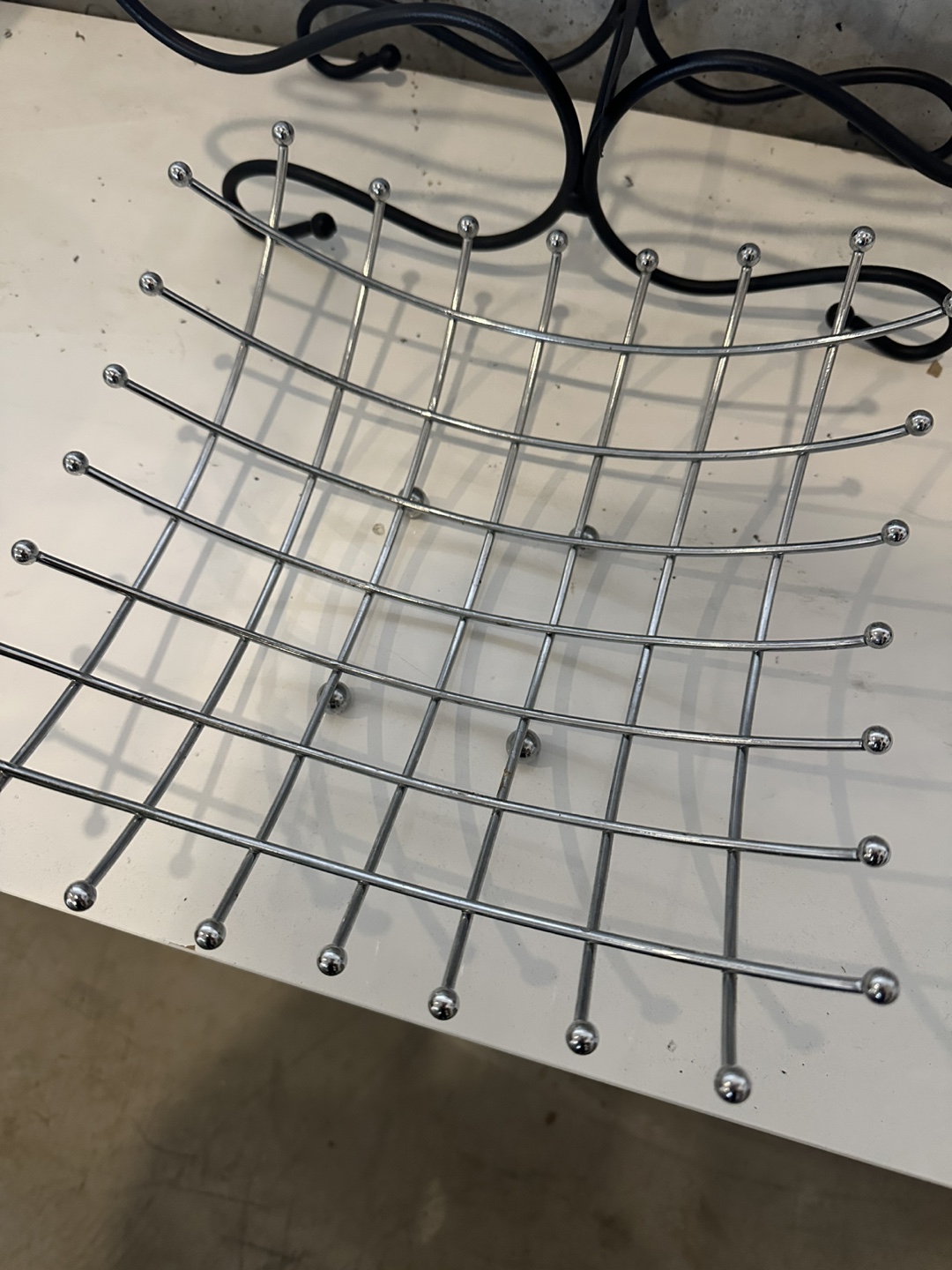 Chrome Wire Fruit Bowl - photo 2