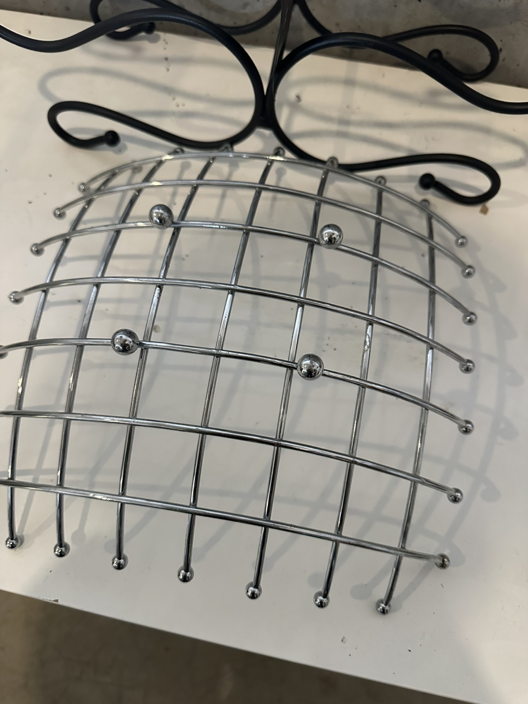 Chrome Wire Fruit Bowl - photo 3