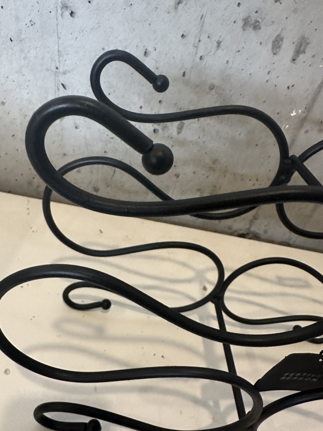 Black Metal Wine Rack - photo 5