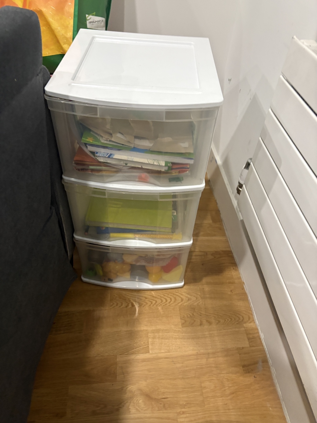 Three-Drawer Plastic Storage Unit - photo 2