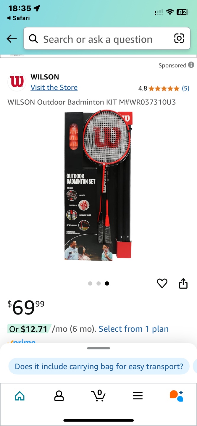 Wilson Outdoor Badminton Set - photo 3