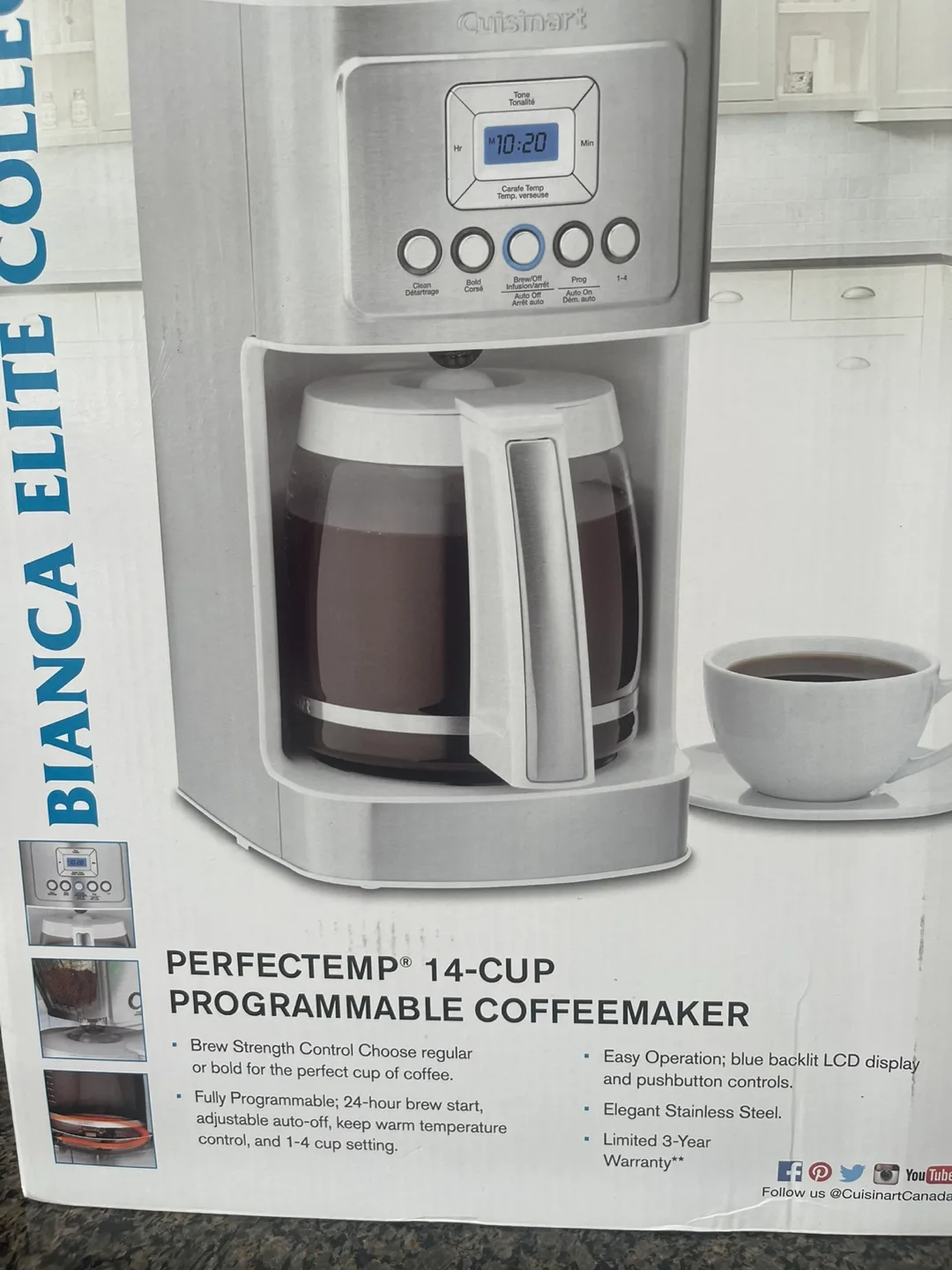 *REDUCED+GIFTS*TOP CUISINART 14cup COFFEEMAKER-BRAND NEW image indicator(5)