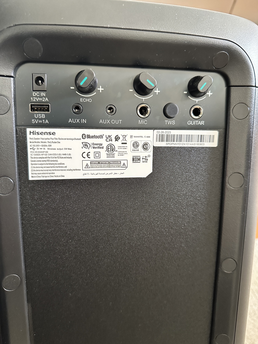 Hisense Part Y Rocker One Plus 300W Bluetooth Party Speaker - photo 5