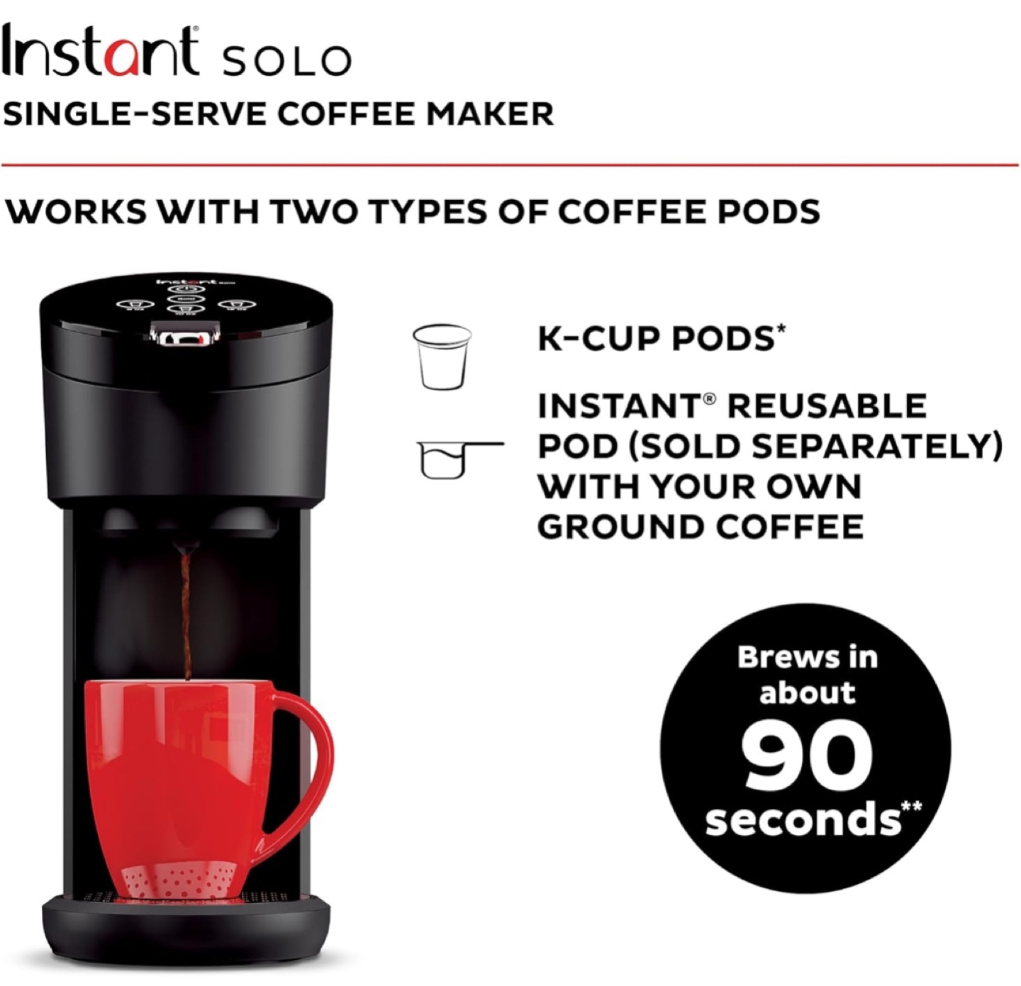 FOR SALE‼️Instant Solo Single-Serve Coffee Maker - photo 2