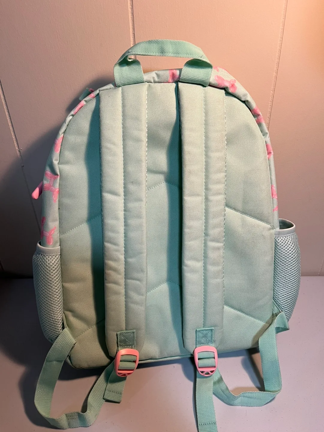 Cute Pastel Green Balloon Dog Backpack image indicator(2)