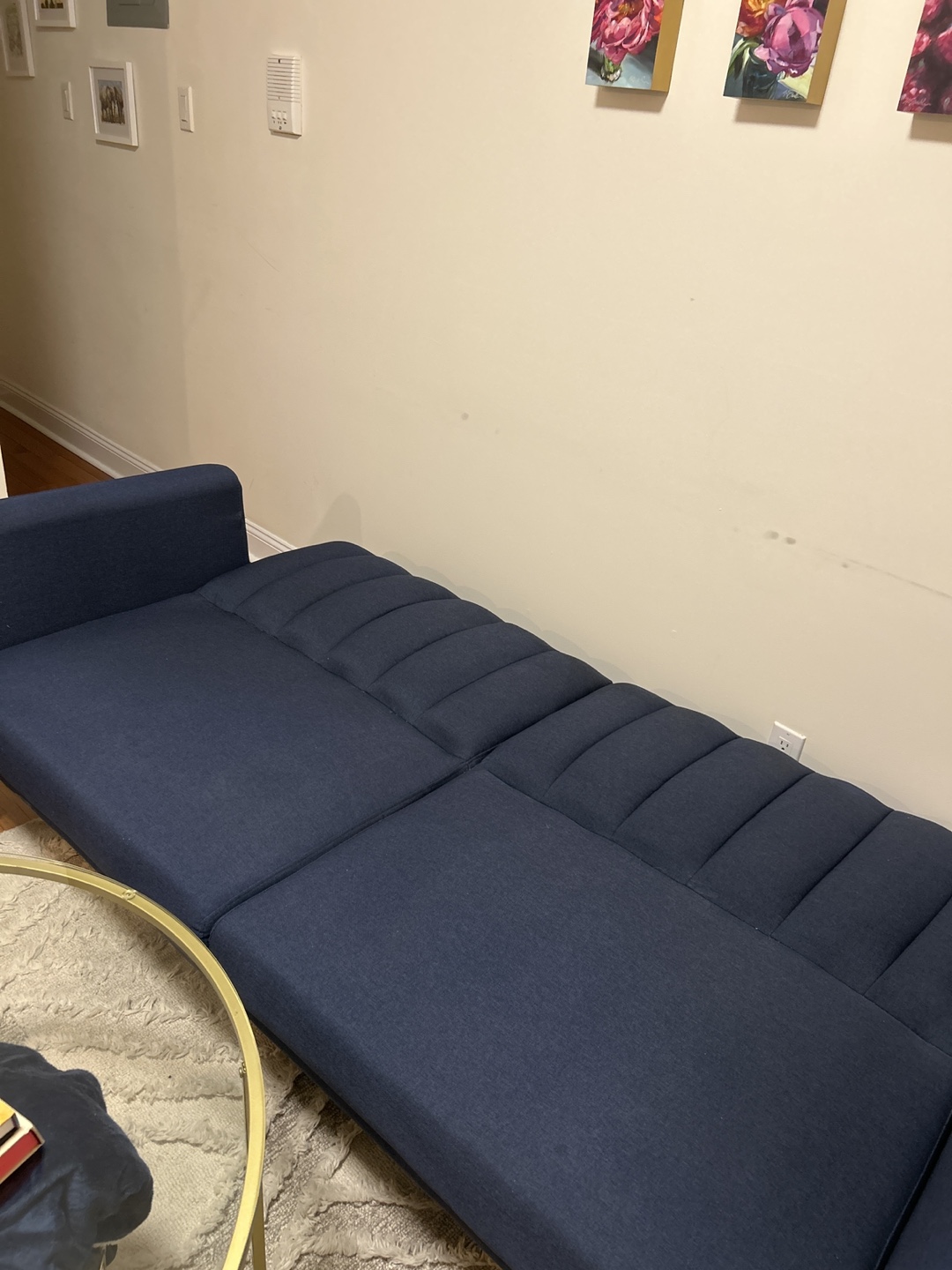 Wayfair Navy Convertible Sofa - photo 2