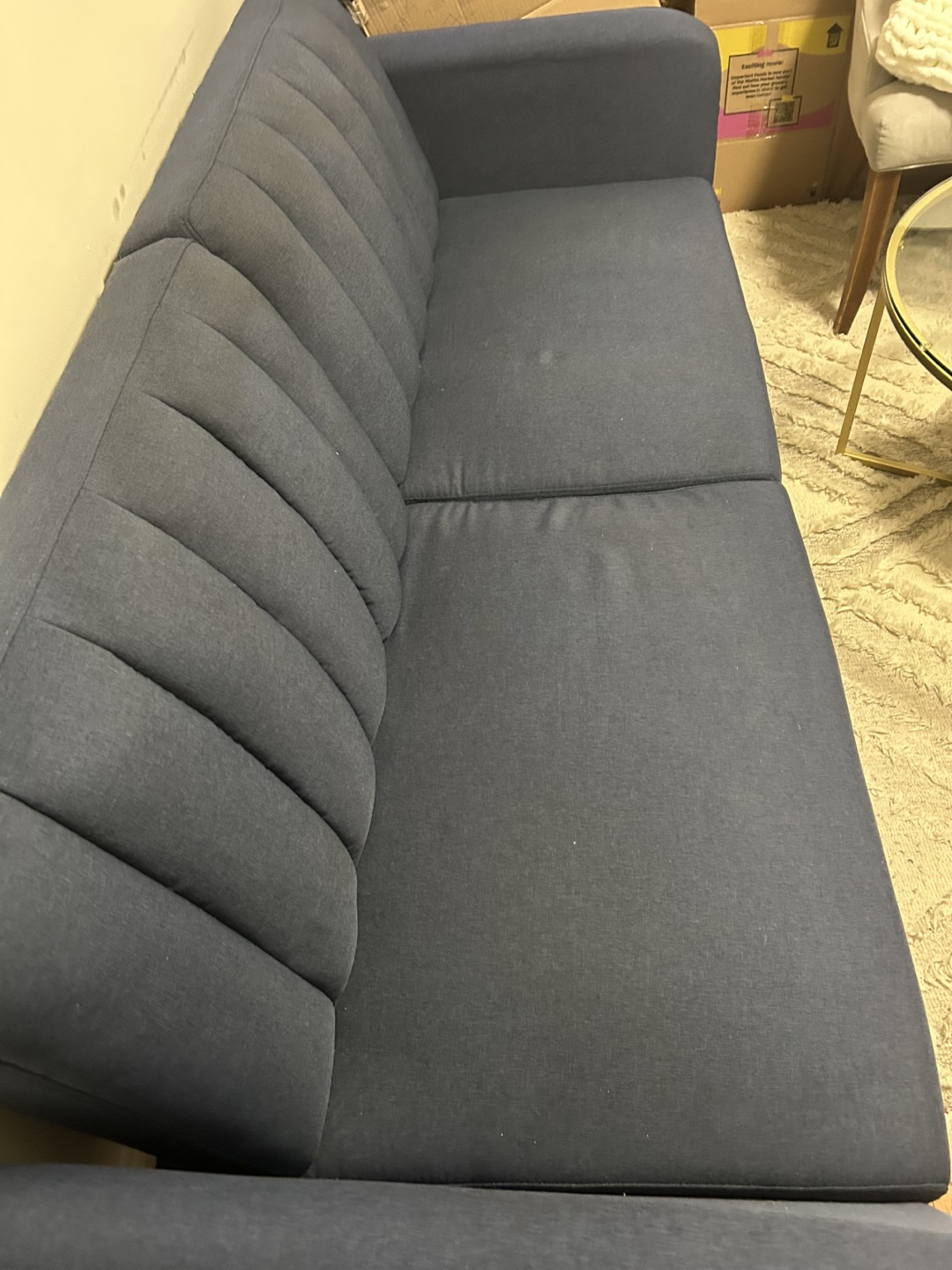 Wayfair Navy Convertible Sofa - photo 3