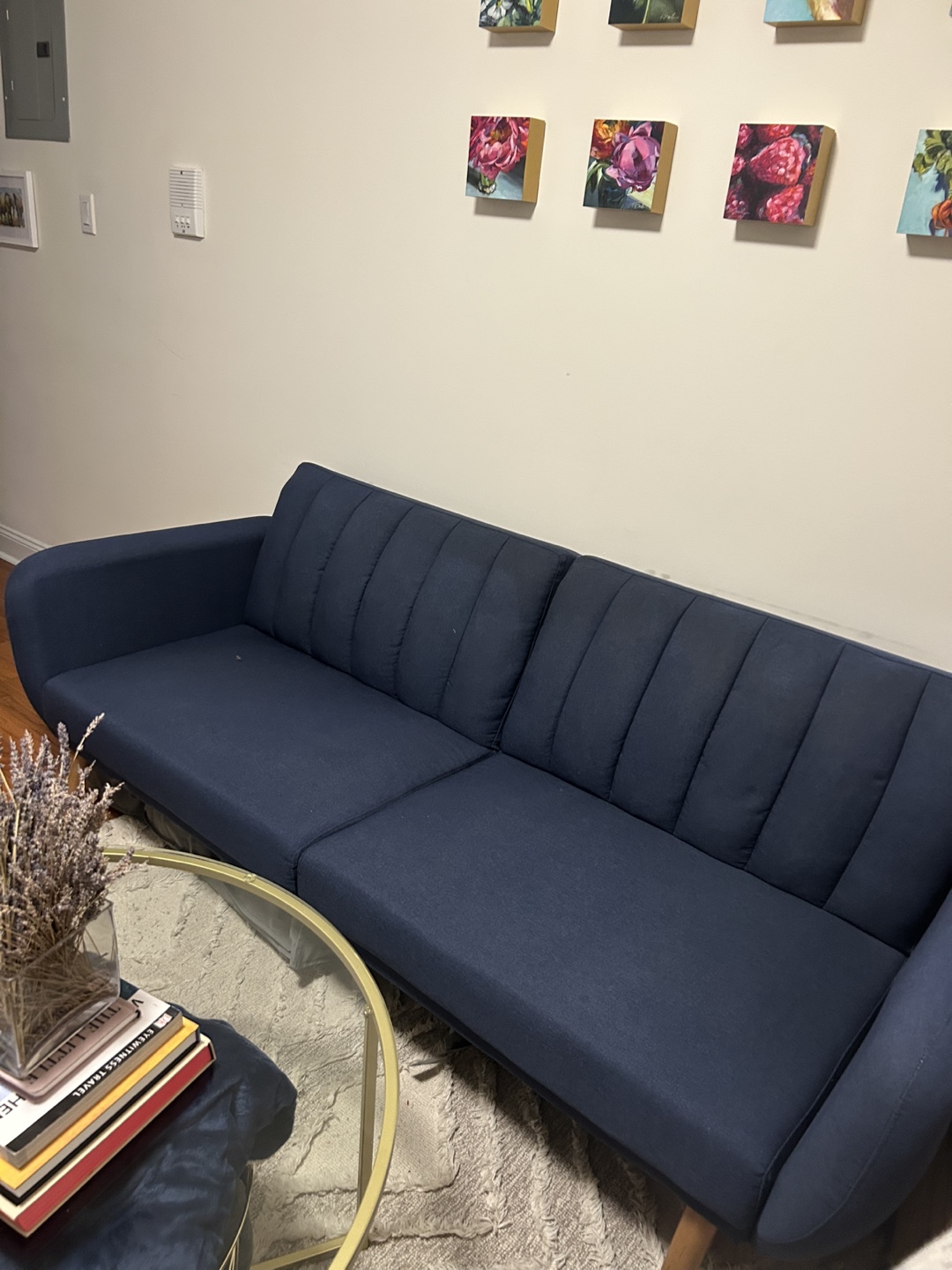 Wayfair Navy Convertible Sofa - photo 4